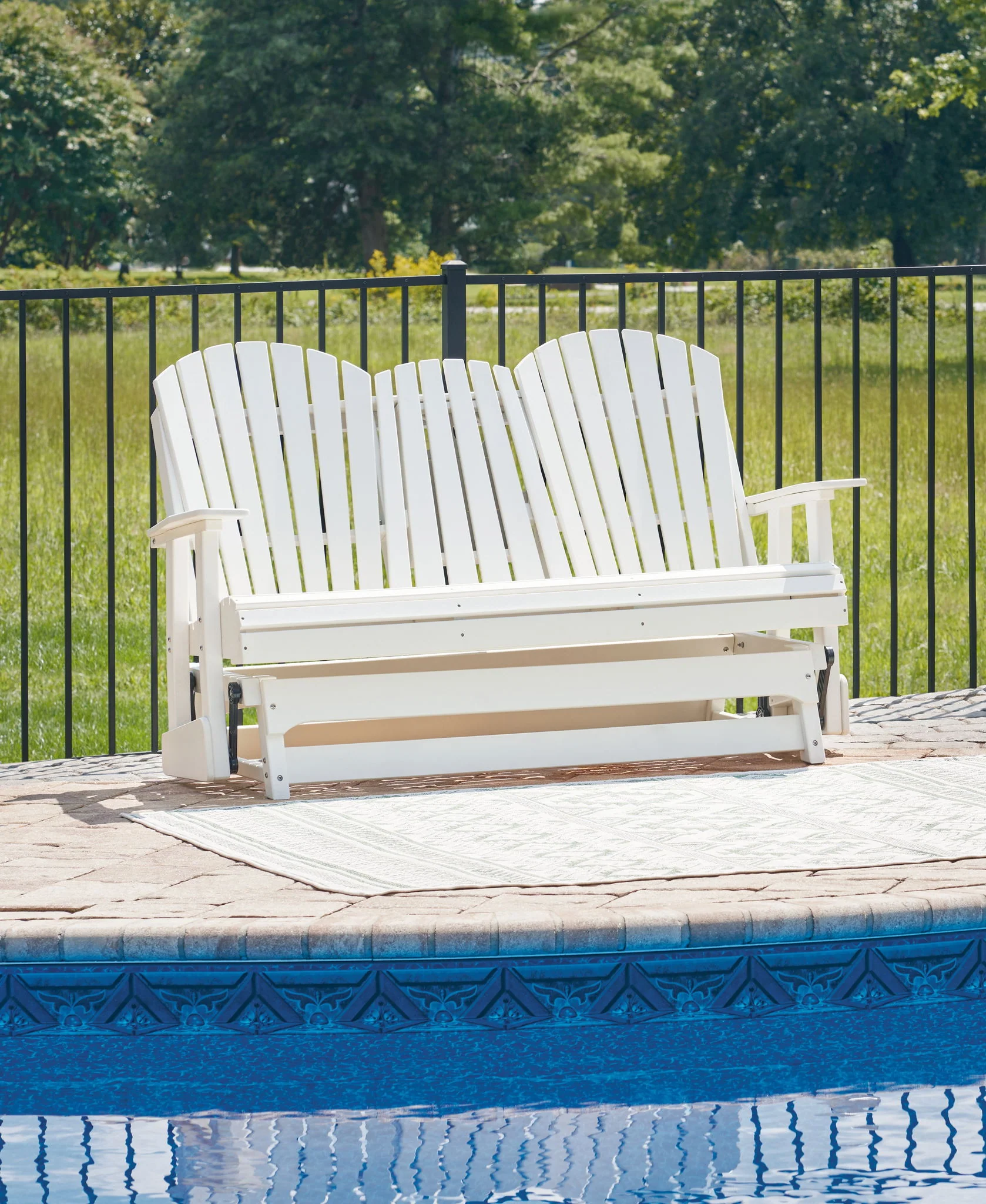 Hyland Wave - Glider Loveseat - Image 5