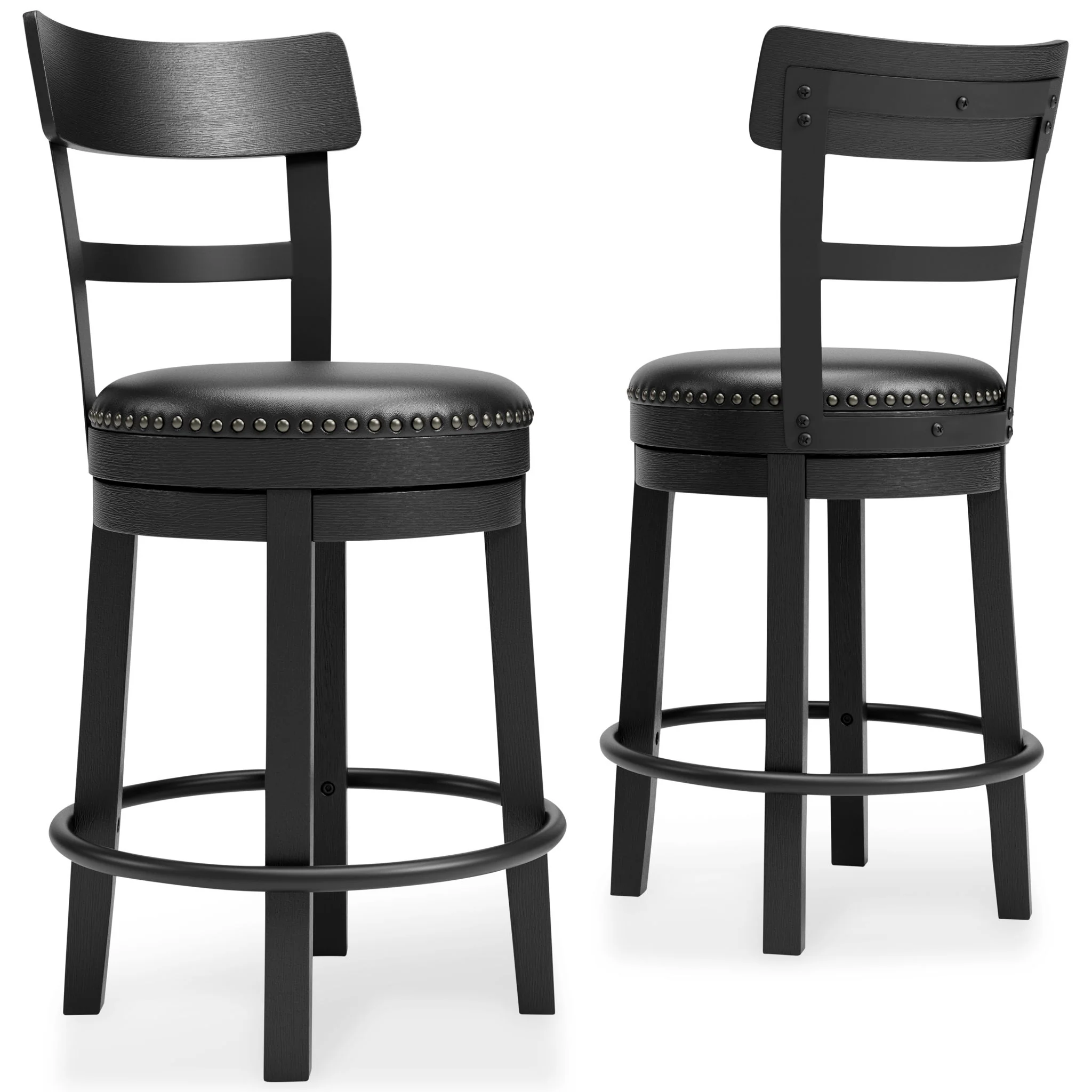 Valebeck - Full Back Swivel Stool - Image 3